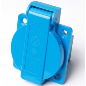 Розетка для генератора европейская синяя 16A 250V