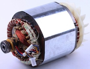 Статор в сборе с ротором 120мм для генератора (короткий конус)