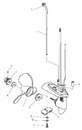 Подводная часть редуктора лодочного мотора HDX T2.5-T3.6