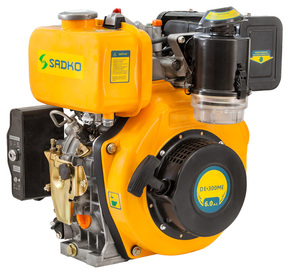 Sadko DE-300E дизельный двигатель 6 л.с. (шпонка 25.4мм) электростартер