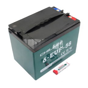 Тяговая АКБ CHILWEE 6-EVF-58.2 для электрического грузового трицикла 1000W