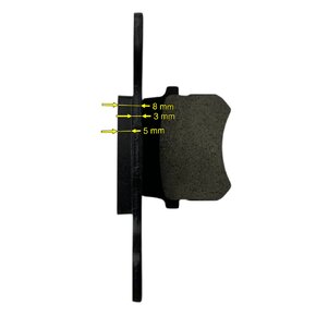 Колодки тормозные задние дисковые 200сс