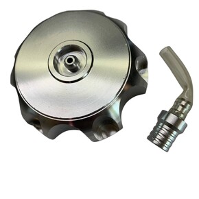 Крышка топливного бака ATV металлическая серая