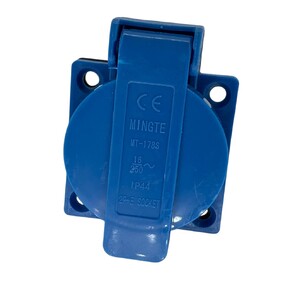 Розетка для генератора европейская синяя 16A 250V