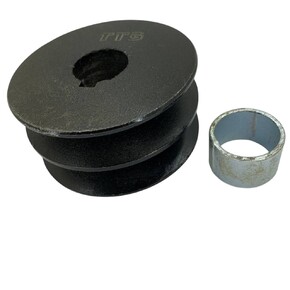 Шкив 2 ручейный 75мм под вал 25мм профиль В