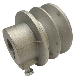 Шкив 2 ручейный 63мм под вал 19мм профиль А