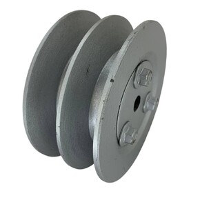 Шкив 2 ручейный 85мм под вал 20мм профиль В