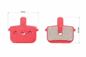 Тормозные колодки Disk-brake красные YL1059