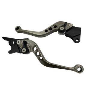 Рычаги руля TUNING (с регулировкой нажатия) - левый, правый к-кт 2шт (под диск./барабан. тормоз) ГРАФИТ